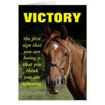 The first sign that you are a loser greeting card