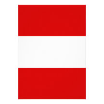 The Flag of Austria Custom Invitation