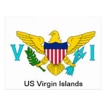The Flag of the US Virgin Islands Postcard