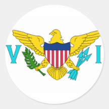 The Flag of the US Virgin Islands Stickers