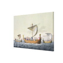 The Fleet of William the Conqueror, plate 8 from ' Gallery Wrapped Canvas