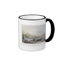 The Floating Bridge, Istanbul, engraved by J.C. Be Mugs