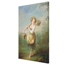 The Flower Girl Stretched Canvas Prints