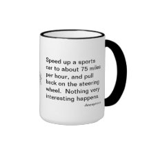 The flyer's riddle, sports car or aeroplane? coffee mug