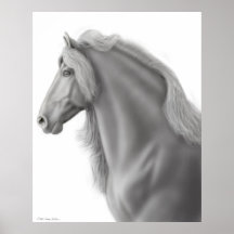 The Friesian Horse Print