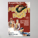 The Front Page 1931 vintage movie poster