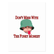 The Funky Monkey Postcard