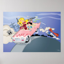 The Getaway on Route 66 Poster
