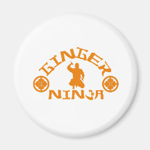 The Ginger Ninja Refrigerator Magnets