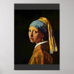 The Girl With A Pearl Earring.,  By Johannes Verme Print