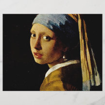 The Girl with a Turban/Girl with the Pearl Earring Flyer Design