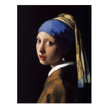 The Girl With The Pearl Earring by Vermeer Post Cards