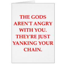 the gods must be mad greeting card