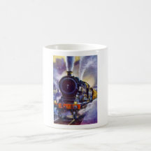 The Golden Age of Steam Coffee Mugs