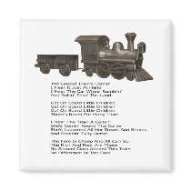 THE GOSPEL TRAIN-MAGNET-WITH SONG LYRICS magnets