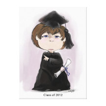 The Graduate! Stretched Canvas Print
