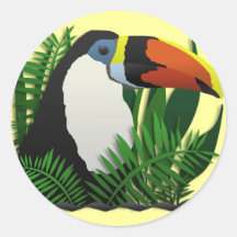 The Grand Toucan Round Stickers