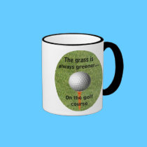 The grass is always greener...golf - Mug mugs