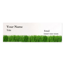 The Grass is Greener Mini Calling Card Business Card