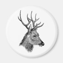 The great deer buck refrigerator magnet