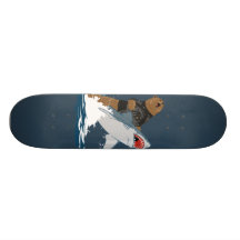 The Great Escape - bear shark cavalry Skateboard Decks