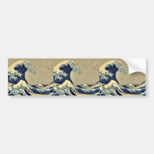 The great wave of Kanagawa by Katsushika,Hokusai Bumper Sticker