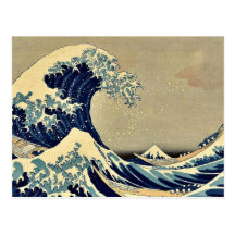 The great wave of Kanagawa by Katsushika,Hokusai Postcard