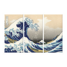 The Great Wave off Kanagawa, Hokusai Canvas Prints