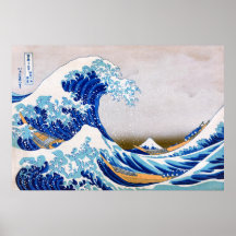 The Great Wave off Kanagawa, Hokusai Print