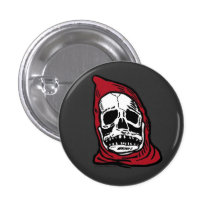 The Grim Reaper Red&White on grey back. Button