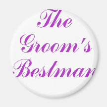 The Grooms Bestman Fridge Magnet