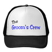 The Grooms Crew (Blue and Black) Mesh Hats
