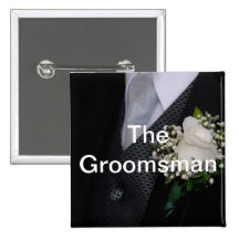 The Groomsman Buttons