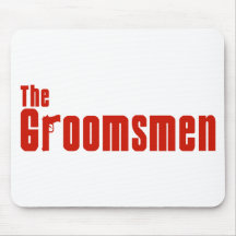 The Groomsmen (Mafia Red) Mousemats