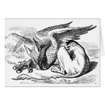 The  Gryphon from Alice in Wonderland Greeting Cards