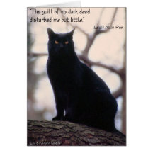 The Guilt Of My Dark Deed... Greeting Cards