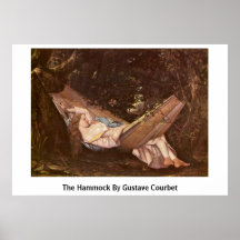 The Hammock By Gustave Courbet Poster