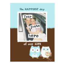 The Happiest Day of Our Life, Owls Wedding Post Card