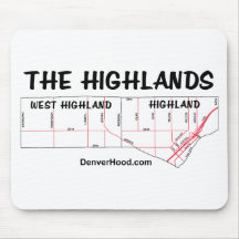 The Highlands Neighbourhood Map Mousepad