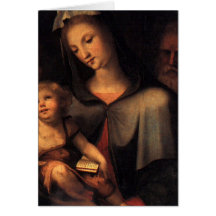 The Holy Family with Young Saint John Cards