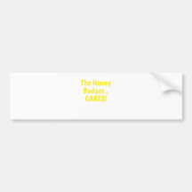 The Honey Badger Cares Bumper Sticker