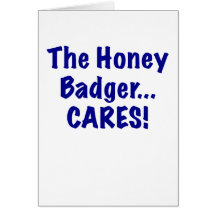The Honey Badger Cares Cards