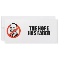 The Hope has faded Customized Rack Card