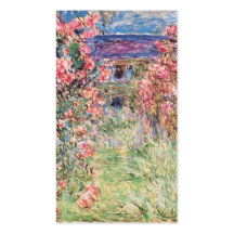 The House among the Roses, Claude Monet Business Card Template