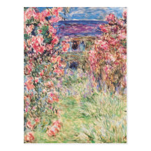 The House among the Roses, Claude Monet Postcards