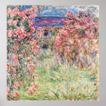 The House among the Roses, Claude Monet Print