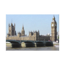 The Houses of Parliament across from Westminster B Gallery Wrapped Canvas