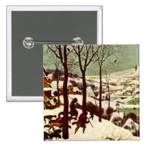 The Hunters in the Snow - 1565 Button