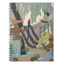 The idle beauty (pochoir print) notebooks