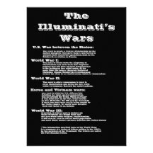 The Illuminati's Wars Personalized Invitations